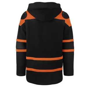 Ensembles d'uniformes de hockey sur glace personnalisés de haute qualité 100 % polyester sans manches pour adultes avec nom du joueur imprimé sur le devant, antibactériens et élastiques - Product Image 4