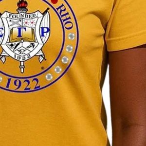 T-shirt personnalisé pour femmes Sigma Gamma Rho, imprimé de lettres grecques, manches courtes, col rond, décontracté, confortable, mode féminine - Product Image 6