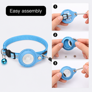 Collar para Gato con Tira Reflectante, Soporte para Airtag, Campana y Hebilla de Seguridad Ajustable para Mayor Seguridad - Product Image 3
