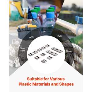 Kit de lames de broyeur en acier allié 9 lames fixes haute dureté SKD-11 Modèle D0100X38RB2 2,2 kW Broyeur industriel ABS - Product Image 6