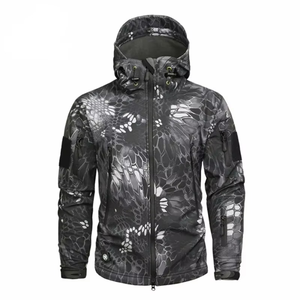 Chaqueta de Caza Impermeable y Cortavientos para Hombre, Chaqueta de Senderismo, Montañismo y Caza con Camuflaje - Product Image 5