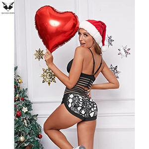 Nuevo diseño, el mejor producto: pantalones cortos de yoga para mujer, de cintura alta, con efecto levanta glúteos, para fitness al aire libre, en colores blanco y negro. - Product Image 5