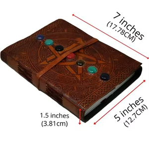 Star Stone 3D Embossed <b>Leather</b> Hardcover Journal Notebook <b>Diary</b>-Blank Book for Gift 120 Sheets Personal Notes & Creativity - Product Image 5