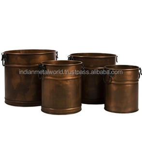 Large Galvanized Flower <b>Tub</b> and Planter Customized <b>Metal</b> Modern Flower Planters for Indoor Outdoor Decor Flower <b>Tub</b> - Product Image 2