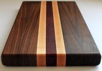Planche à découper rectangulaire en bois massif, épaisseur 1,3 cm, facile à nettoyer, fabriquée en Inde