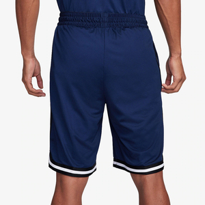 Ensemble de maillot de basket-ball bleu marine pour homme avec bordure blanche, short et débardeur de style sportif à séchage rapide - Product Image 3