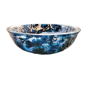 ชามและจานเรซิ่นขัดเงา งานฝีมือรักษ์โลก ปลอดภัยสำหรับเครื่องล้างจาน ดีไซน์ศิลปะสมัยใหม่ สำหรับงานปาร์ตี้และใช้ในบ้าน ผลิตในอินเดีย - Product Image 1