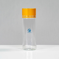 Flacon en plastique PET de 100 ml pour capsules, compléments vitaminiques, compléments alimentaires, emballage pharmaceutique avec bouchon à vis en métal