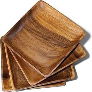 Handmade Classic Charger Plate Crafted From Mango Wood Biodegradable & Eco-Friendly with Stand Microwave Safe Durable BPA Free - Product Image 3