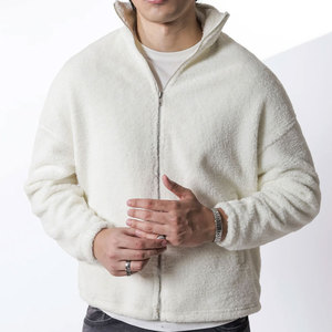 Premium <b>Fleece</b> Clothing Sherpa <b>Jacket</b> Featuring <b>Warm</b> Interior Soft Texture And Practical Front Pockets Sherpa <b>Jacket</b> - Product Image 1
