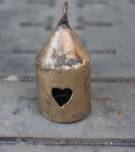 Best Selling Heart Shaped Iron Metal Tin Love Bells Set <b>Rustic</b> Hanging Decor for <b>Door</b> Window and Balcony Available for Sale - Product Image 5
