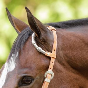 Western Horse Bridle with beautiful design hand crafted genuine leather horse bridle India Leather <b>Equestrian</b> Horse - Product Image 3