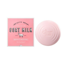 Shower Mate New Goat Milk Bath Soap Strawberry Scented 90g Bar 12-Piece Set