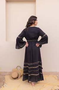 Vestido Largo de Verano para Mujer 2026, Sexy, con Cuello en V, Abertura en el Bajo, Transpirable, Estilo Bohemio Vintage, al Mejor Precio Siempre - Product Image 3