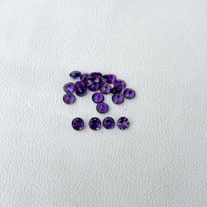พลอยอเมทิสต์สีม่วงแอฟริกาเกรด AAA 4.5มม. อัญมณีหลวมเหลี่ยมเพชรพลอย - Product Image 3