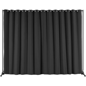 Portatile 8 ft X 10 ft schermo Privacy nero divisore camera con ruote divisore tenda Stand per ufficio camera da letto sala da pranzo studio - Product Image 1