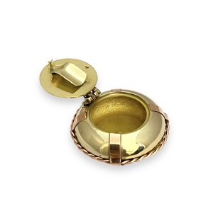 Cenicero de 2.5 Pulgadas con Anillo de Cobre, Elegante Porta Cenizas Redondo de Metal para Decoración de Mesa en Hogar u Oficina y Accesorio de Uso Diario - Product Image 2