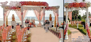 Mandap Roshni para Bodas Indias de Lujo, Exclusivo Mandap para Eventos de Boda Hindúes, Mandap de Dos Pilares, Increíble Mandap para Bodas Indias - Product Image 3