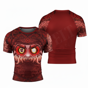 Factory Direct Whole Sale Fitness Swimming UV Protection Short Sleeve <b>Compression</b> Four Way Stretch Heavy Duty Rash Guards - Product Image 4