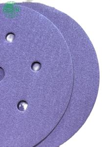 Premium WOLFRIKEN Purple Sanding Disc 7Hole 40-P2000Grit Medium Hook Loop Abrasive Paper Aluminum <b>Plastic</b> Packaging OEM Factory - Product Image 3
