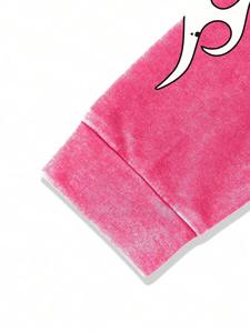 Sweat-shirt à capuche personnalisé avec impression de lettres, sweat-shirt rouge graphique amusant automne/hiver, sweat-shirt à fermeture éclair hip-hop - Product Image 6