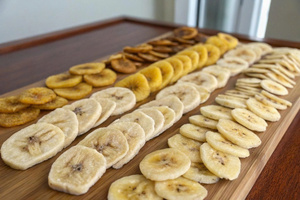 Tranches de bananes séchées, collation fruitée sucrée et croustillante, emballage en vrac, morceaux de bananes lyophilisées pour boulangerie et restauration - Product Image 6