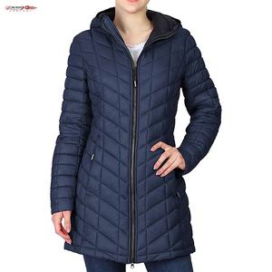 Vêtement d'hiver long matelassé léger et imperméable pour femmes, manteau long matelassé pour femmes, vente en gros - Product Image 5