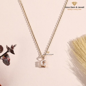 Pendentif lettre G en diamant CVD de laboratoire de haute qualité pour les occasions spéciales, clarté VS1, couleur F, 1,00 carat, or jaune massif 14K - Product Image 1