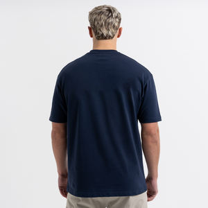 Camiseta de Cuello Redondo de Algodón y Spandex Lisa de Primera Calidad para Streetwear, Venta al Por Mayor - Product Image 6