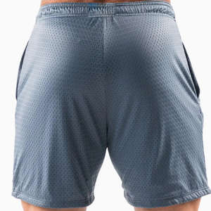 Wholesale OEM Service High Quality Custom Design Men's Elastic Zipper Fly Double <b>Layer</b> Pockets Satin <b>Mid</b> Waist Quick Dry Shorts - Product Image 6