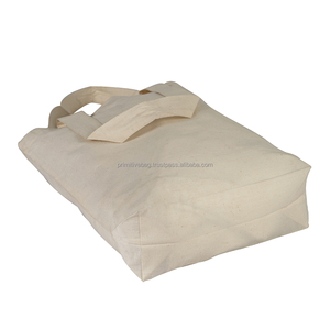 Practical Customizable Eco <b>Craft</b> Canvas Tote <b>Bag</b> Beige Color Shopping Promotional Beach Shoulder Length 8 oz Cotton Webbing - Product Image 4