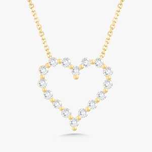 Collier pendentif en diamant de laboratoire taille brillant 0,56 ct VS+VVS+ minimaliste élégant pour tous les jours avec fermoir mousqueton en or massif 14k 18k - Product Image 3