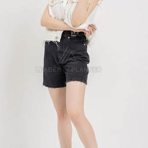 กางเกงยีนส์ขาสั้นผู้หญิงดีไซน์ใหม่ขายดี สไตล์ลำลอง เอวสูง แฟชั่นสตรีทแวร์ - Product Image 5