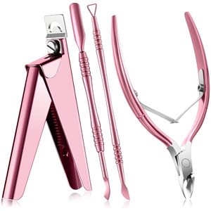 Coupe-ongles professionnel en acrylique avec repousse-cuticules, outil de soin des ongles en acier inoxydable pour manucure et pédicure, logo personnalisé OEM - Product Image 6