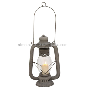 Metal Glass Vintage Lantern un buen interior fiestas al aire libre boda cualquier tipo de ocasión producto decorativo Personalización - Product Image 1
