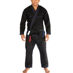 Uniforme de karaté sur mesure de haute qualité avec ceinture, logo frontal, 100% coton, séchage rapide, respirant, léger et élastique pour hommes - Product Image 1