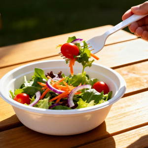 Fourchettes, couteaux et cuillères jetables 100% compostables, ustensiles en PLA écologiques, biodégradables, sans BPA, pour la sécurité alimentaire lors de fêtes - Product Image 6