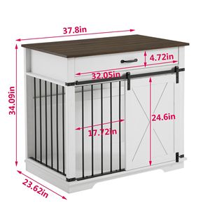 Cuccia per Animali Domestici da Interno/Esterno per Cani di Piccola e Media Taglia - Gabbia per Cani XXL in Legno - Product Image 5