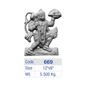 Estatua de Aluminio de Lord Hanuman para Montar en la Pared, Hierro Fundido, para Valla, Barandilla de Entrada de Villa de Lujo, Ídolo de Anjaneya - Product Image 6