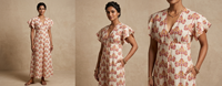 Robe longue trapèze florale moderne de qualité supérieure pour femme, avec volants courts superposés, col en V, taille naturelle, tenue décontractée, haute qualité
