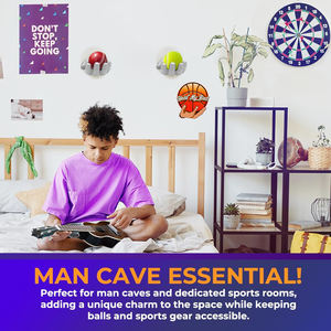 Support mural pour ballon en forme de main blanche Hold My Ball pour enfants et adultes, en polypropylène, petite taille - Product Image 4