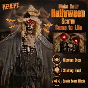 Decorazione Animata Spaventapasseri per Halloween 7,3 Piedi - Product Image 6