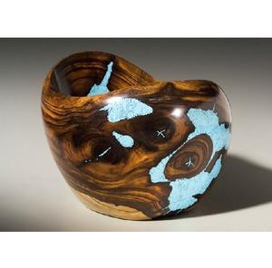 Tazón Hecho a Mano de Resina Epoxi y Madera de Acacia - Tazón de Ensalada de Lujo para Bodas, Ecológico y Apto para Lavavajillas, para Servir con Estilo y Decoración - Product Image 1