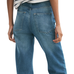 Jeans de Cintura Alta para Mujer, Pantalones Vaqueros Casuales de Estilo Vintage, Cómodos para Uso Diario, Venta al Por Mayor Personalizada - Product Image 4