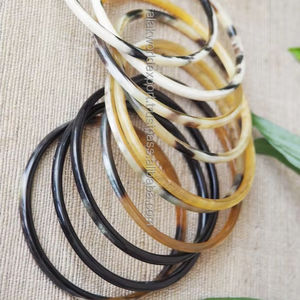 Elegante brazaletes de cuerno de búfalo hechos a mano, pulseras de cuerno Real, conjunto de joyas para mujeres con acento de ágata Natural por Falak World Export - Product Image 1