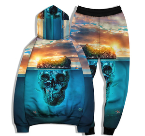 SPORTLICH WEAR New <b>Jersey</b> Sets <b>Women's</b> Autumn Sports Long Sleeve Hooded Printed Casual <b>Jacket</b> Tracksuit Kit-Polyester/Cotton - Product Image 4