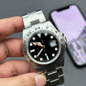 Montre mécanique automatique de luxe pour homme, édition limitée, acier inoxydable, style élégant, cadran blanc, cristal saphir - Product Image 2