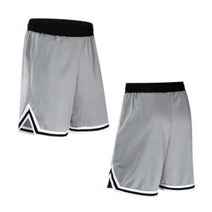 Shorts de basketball 100% polyester légers et à séchage rapide, sur mesure, motif uni sportif avec impression de logo, service OEM au Pakistan - Product Image 3