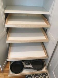 Custom Wood Pull Out Drawers for Kitchen Cabinets Slide Out Pantry Shelf Roll Out Storage Trays Wooden Cabinet Organizer Box - Product Image 2