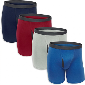 Calzoncillos Boxer Modernos para Hombre, Textura Suave, Tela Transpirable, Uso Flexible, Control de Humedad, Longitud Media, Ropa Casual para Estar en Casa - Product Image 2